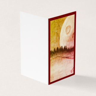 Lune et planète - Rouge