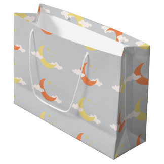 Lune & Étoiles Grand sac cadeau