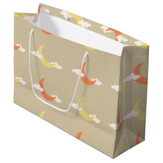 Lune & Étoiles Grand sac cadeau