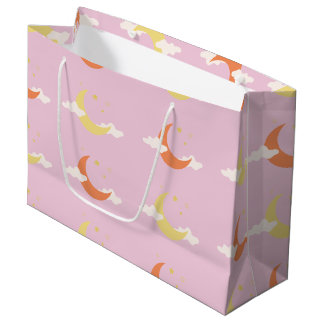 Lune & Étoiles Grand sac cadeau