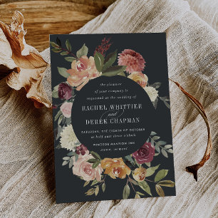 Lune Jardin Mariage Invitation