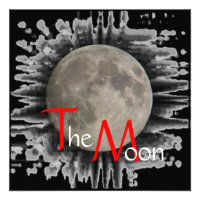 Lune, la lune, la luna, the moon poster