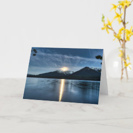 Lune sur la carte du lac