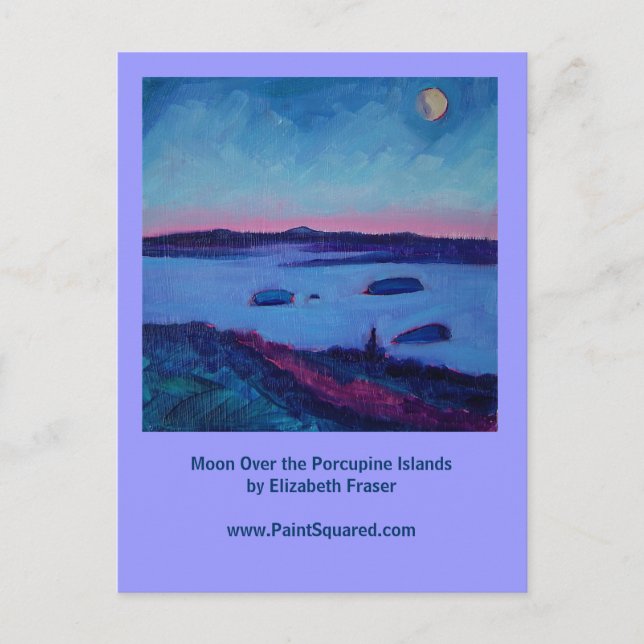 Lune sur les îles Porcupine ・ Cartes postales du M (Devant)