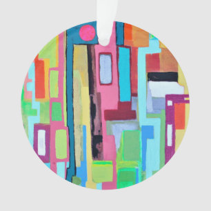 Lune sur l'ornement acrylique de Miami