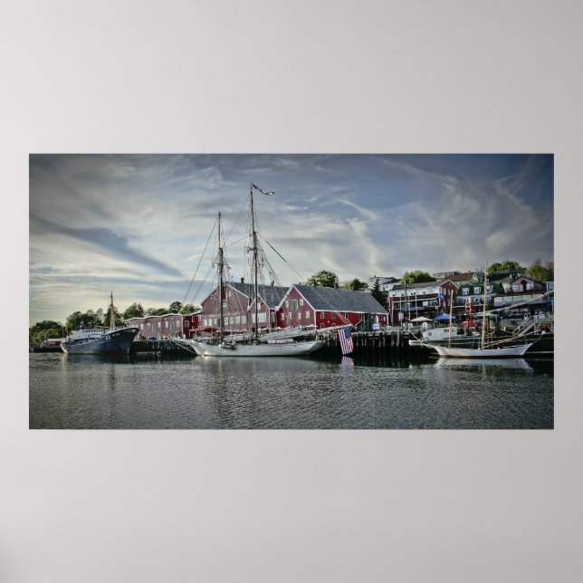 Lunenburg Harbour, NS fine art print Poster (Vorne)