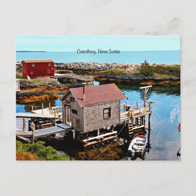Lunenburg, Nova Scotia Postkarte (Vorderseite)