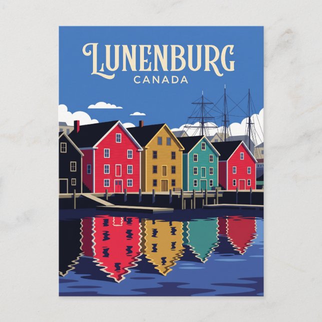Lunenburg Waterfront Kanada Postkarte (Vorderseite)
