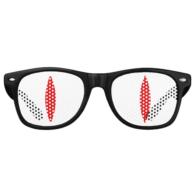 Lunettes amusantes pour yeux de chat (yeux rouges) (Devant)
