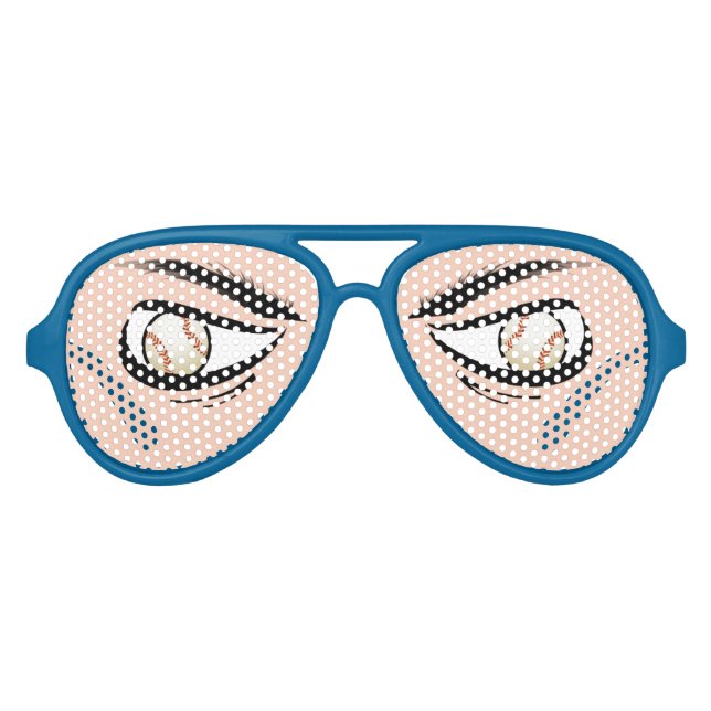 Lunettes Avec Les Yeux Drôle Du Baseball (Devant)