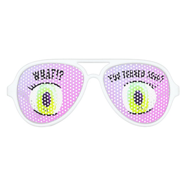 Lunettes De Fête Aviateur 50e ANNIVERSAIRE. QUOI ! ? TU AS FAIT 50 ANS ! ? (Devant)