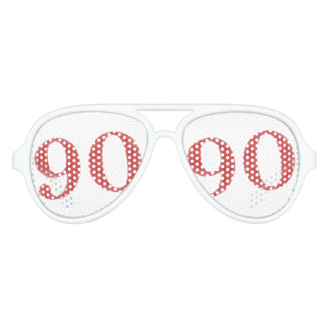 Lunettes De Fête Aviateur 90 ans (Devant)