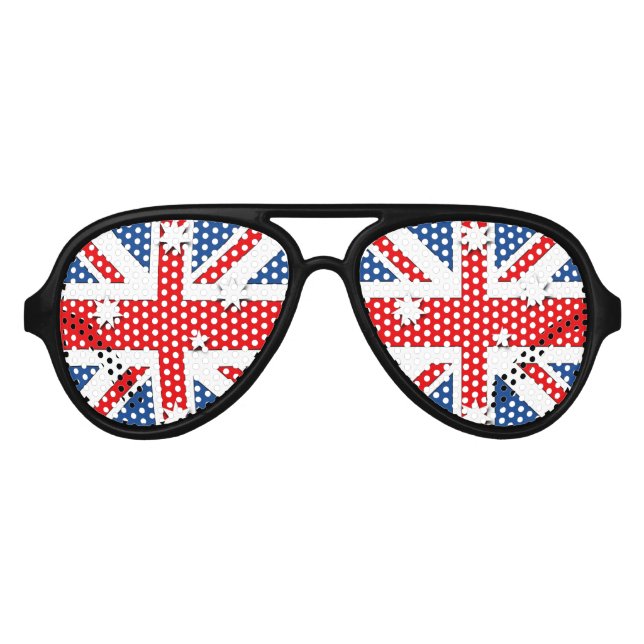 Lunettes De Fête Aviateur Australie (Devant)