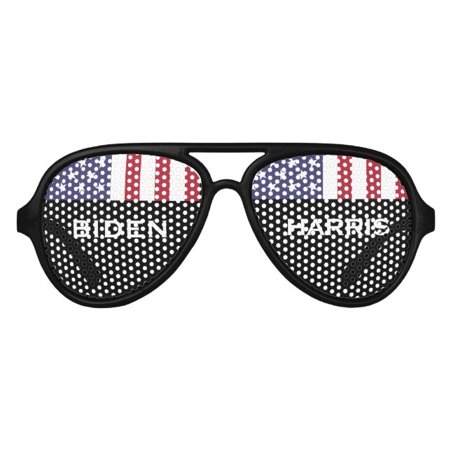 Lunettes De Fête Aviateur BIDEN HARRIS 2020 États-Unis (Devant)