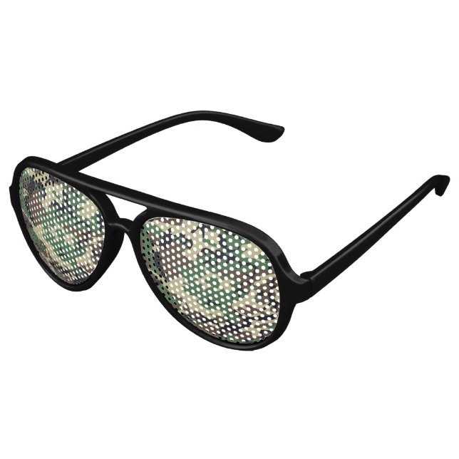 Lunettes De Fête Aviateur Camouflage militaire (Angle)