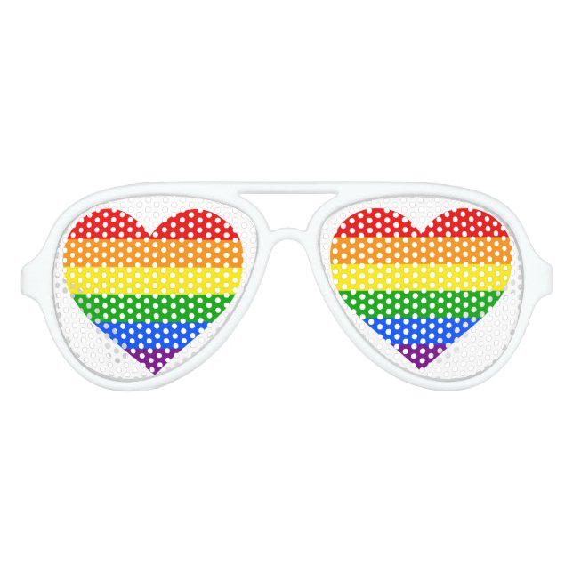 LUNETTES DE FÊTE AVIATEUR "COEUR DE PLANCHE" (Devant)