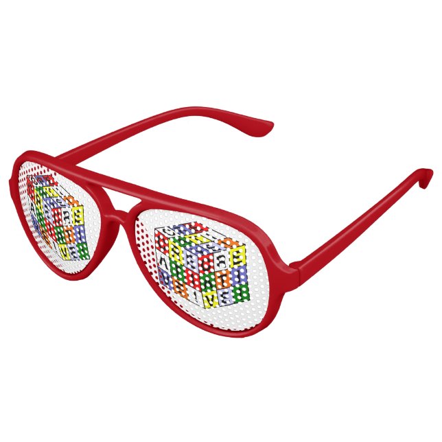 Lunettes De Fête Aviateur Conserver ou concevoir votre propre : -) (Angle)