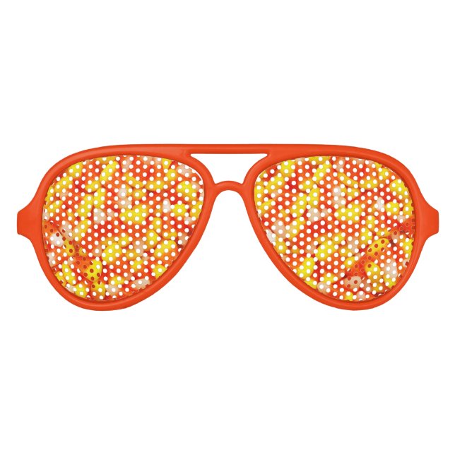 Lunettes De Fête Aviateur Corne à bonbons (Devant)