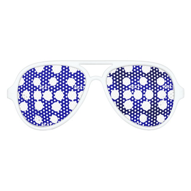 Lunettes De Fête Aviateur Couleurs, étoiles et Motifs (Devant)
