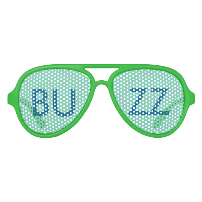 LUNETTES DE FÊTE AVIATEUR COULISSES DE BOGUE BUZZ (Devant)