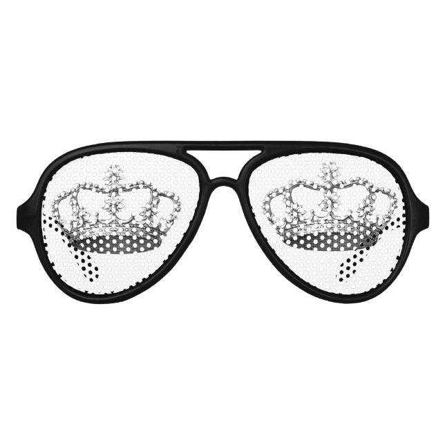 Lunettes De Fête Aviateur Couronne (Devant)