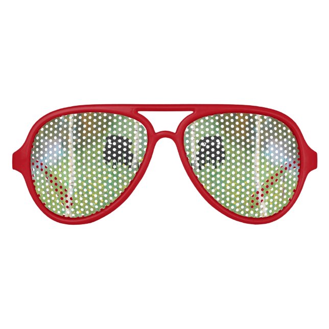 Lunettes De Fête Aviateur Cute Carlin chien Gustav Klimt Forest Party (Devant)