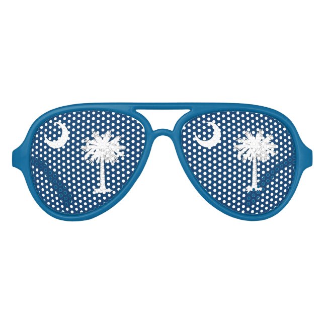Lunettes De Fête Aviateur Drapeau de la Caroline du Sud (Devant)