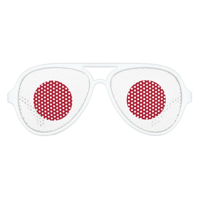 Lunettes De Fête Aviateur Drapeau du Japon (Devant)