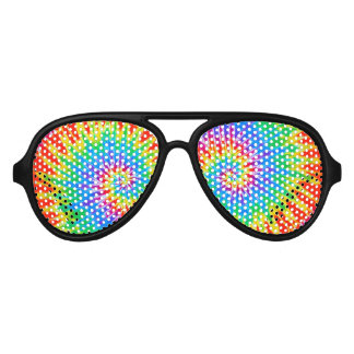 Lunettes De Fête Aviateur Dye de jonction super spirale arc-en-ciel