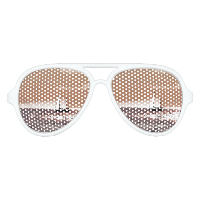 LUNETTES DE FÊTE AVIATEUR FEUILLES DE CORDE (Devant)