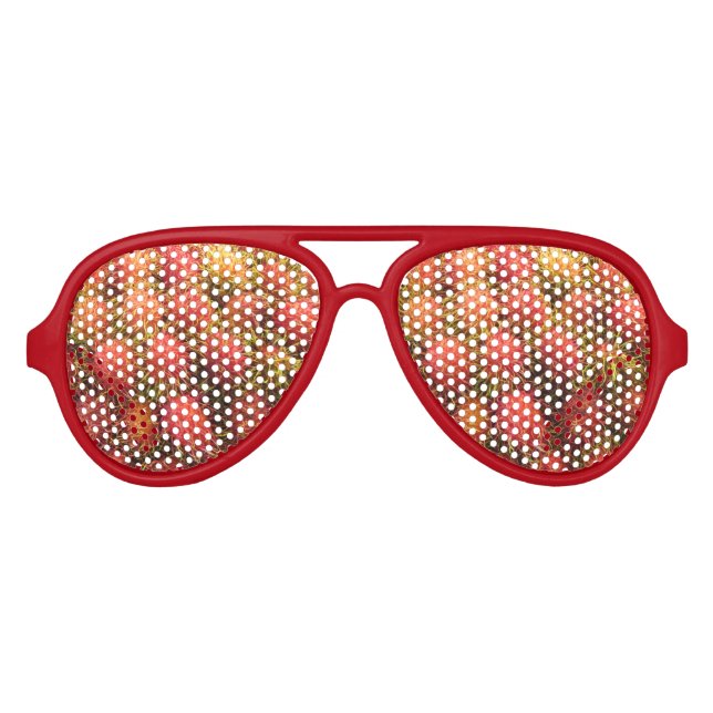 Lunettes De Fête Aviateur Fruits tropicaux Rambutan (Devant)