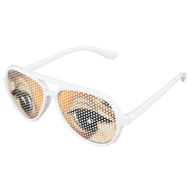 Lunettes De Fête Aviateur Giraffe romantique - Drôle (Angle)