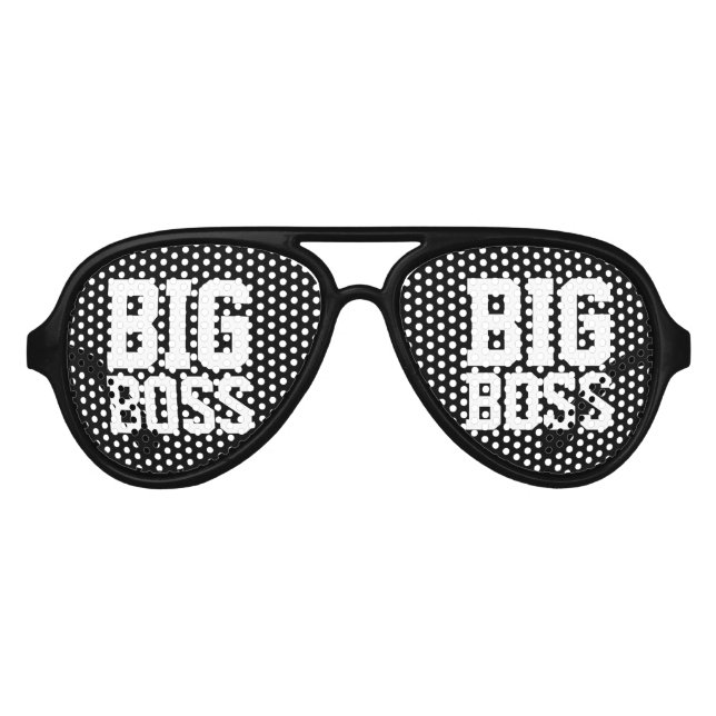 Lunettes De Fête Aviateur Gros costume Boss nuances de fête (Devant)