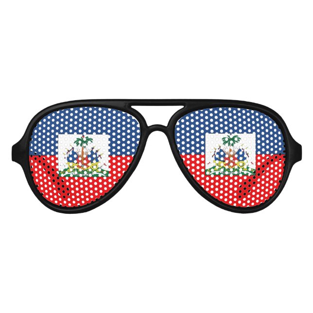 Lunettes De Fête Aviateur Haïti (Devant)