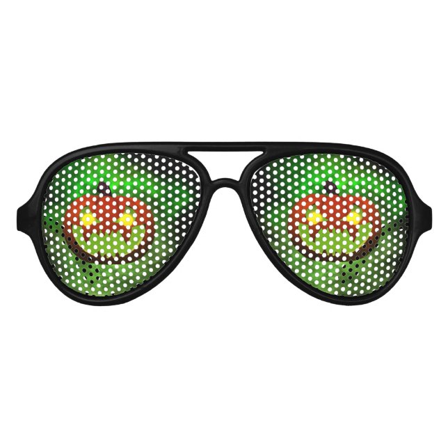 Lunettes De Fête Aviateur Halloween malin éffrayantPumpkin (Devant)