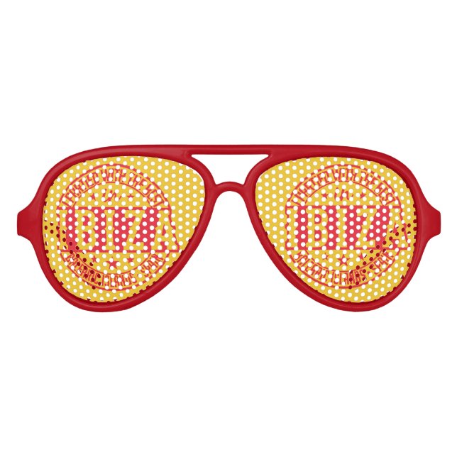 Lunettes De Fête Aviateur IBIZA teintes du parti (Devant)