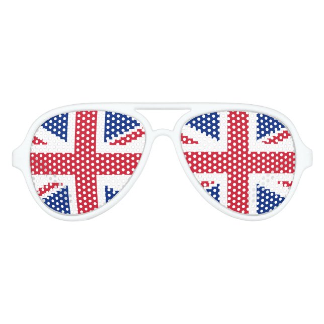 Lunettes De Fête Aviateur Jack Pixel Union 8 bits (Devant)