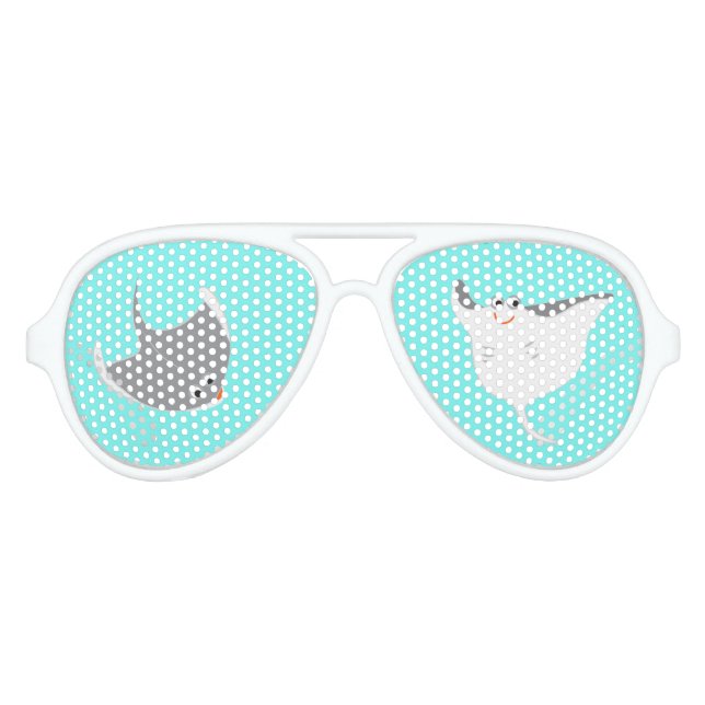 Lunettes De Fête Aviateur Joyeux Stingrays (Devant)