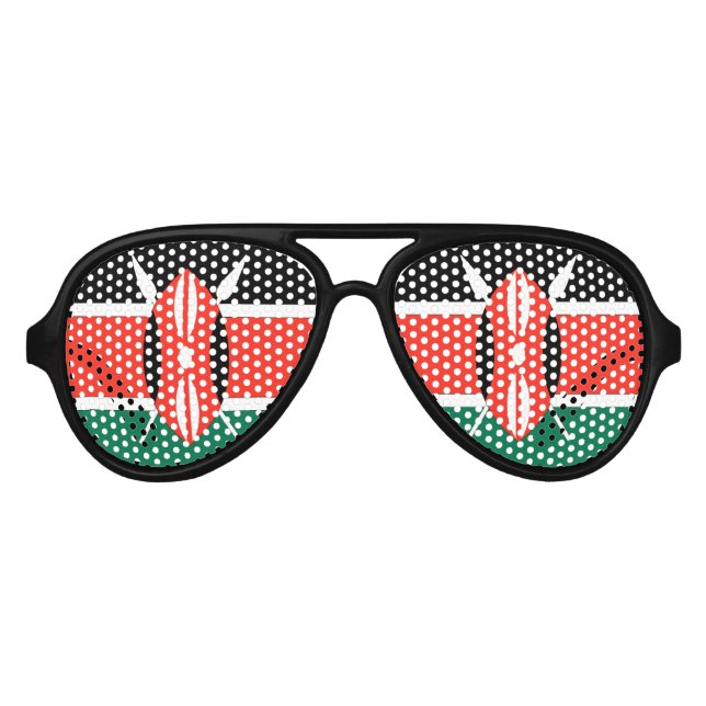 Lunettes De Fête Aviateur Kenya (Devant)
