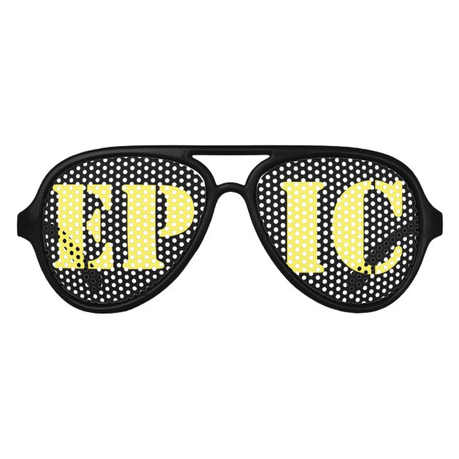 Lunettes De Fête Aviateur Les nuances "épiques" (Devant)