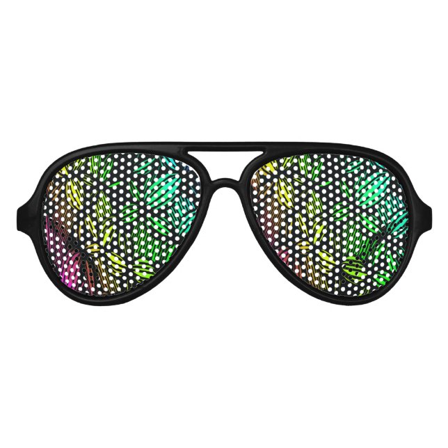 Lunettes De Fête Aviateur Lignes mystérieuses (Devant)