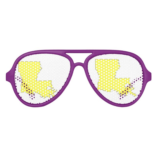 LUNETTES DE FÊTE AVIATEUR LOUISIANA (Devant)