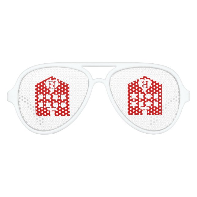 Lunettes De Fête Aviateur Love Hotel Japanese Emoji (Devant)