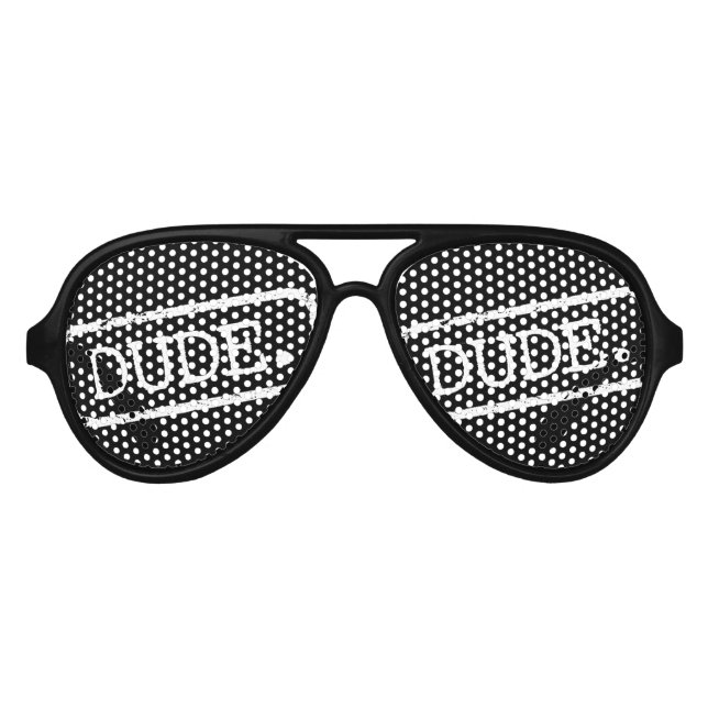 Lunettes De Fête Aviateur "Mec" (Devant)