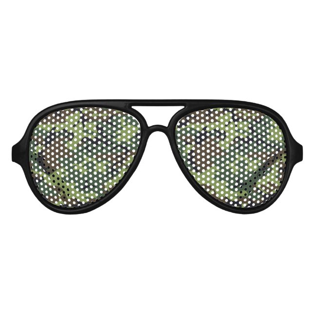 Lunettes De Fête Aviateur MOTIF cool CAMOFLAGE (Devant)