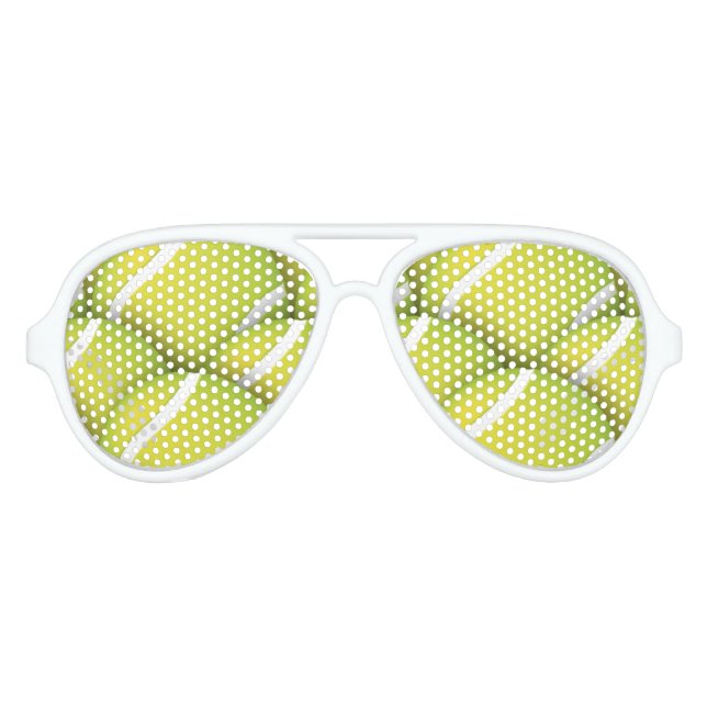 Lunettes De Fête Aviateur Motif de tennis | Ventilateur sportif (Devant)