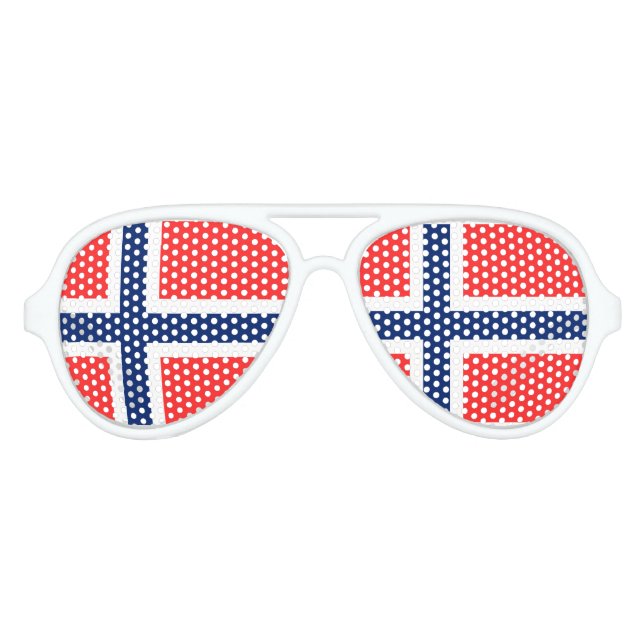 Lunettes De Fête Aviateur Norvège (Devant)