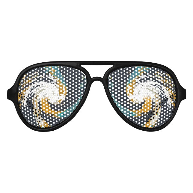 Lunettes De Fête Aviateur Ouragan Twirl (Devant)
