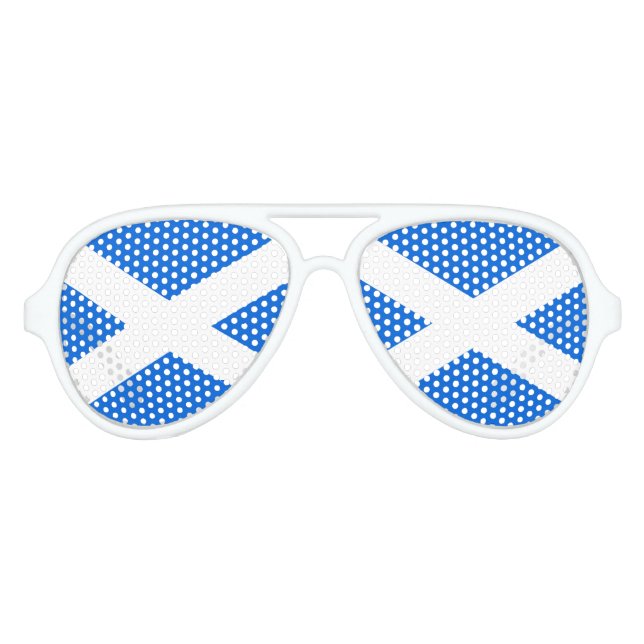 Lunettes De Fête Aviateur Pavillon écossais (Devant)