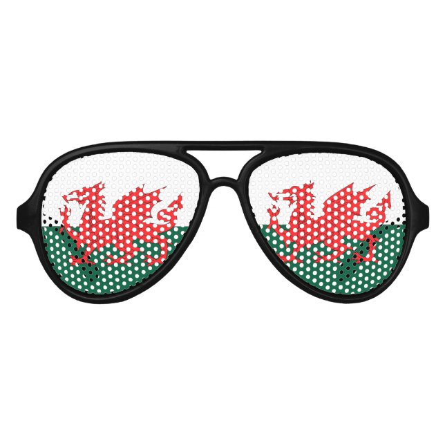 Lunettes De Fête Aviateur Pays de Galles (Devant)